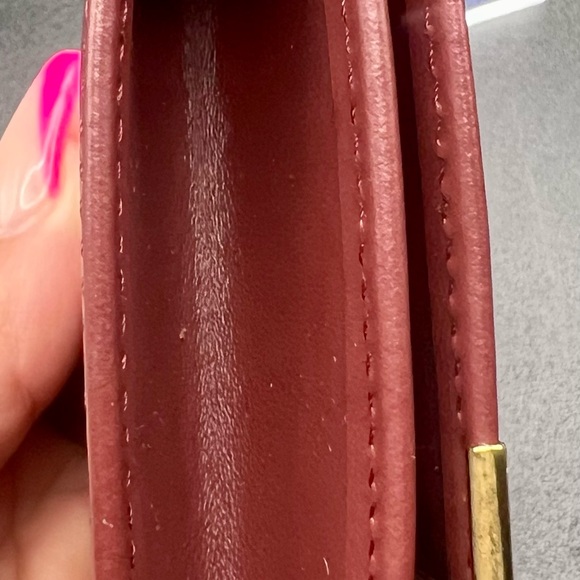 Cartier Must Line Leather Coin Case in Bordeaux/Burgundy. EUC Authentic - Picture 3 of 9